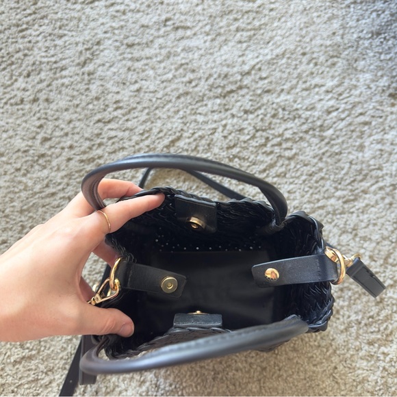 Anthropologie Hollace Tote Woven mini Handbag - Picture 3 of 3